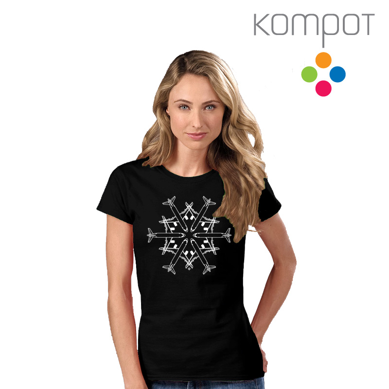 Dámské tričko :: VLOČKA, černé