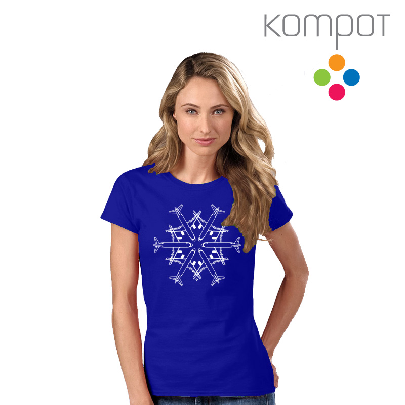 Dámské tričko :: VLOČKA, modré