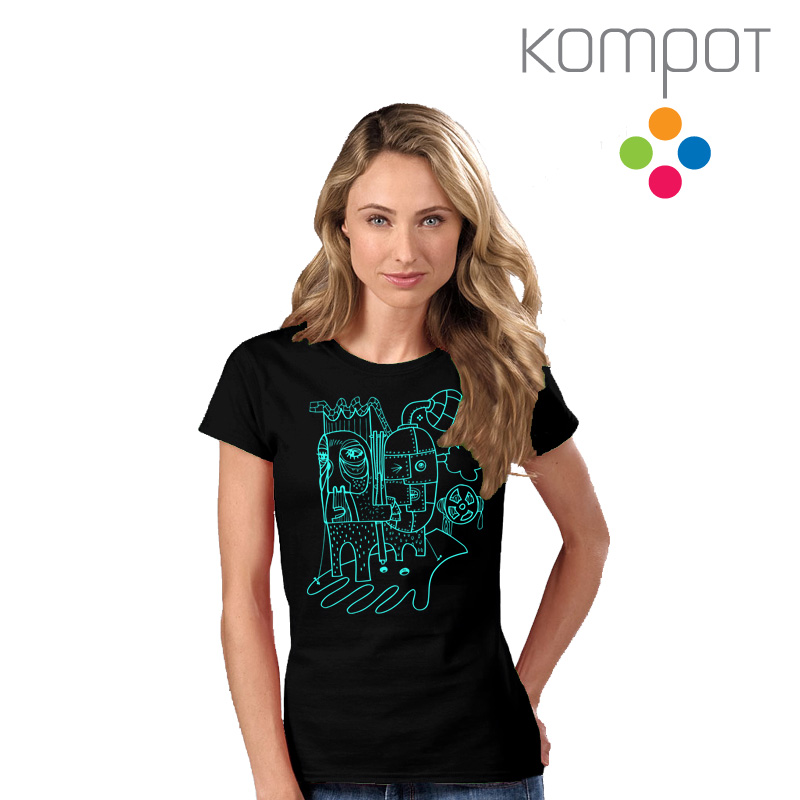 Dámské tričko :: PLECHÁČCI, černé