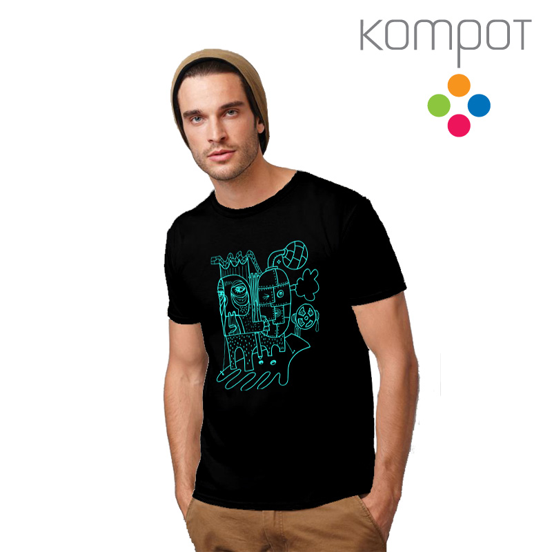 Pánské tričko :: PLECHÁČCI, černé