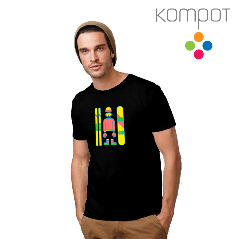 Pánské tričko :: ZIMNÍ VÝBAVA, černé