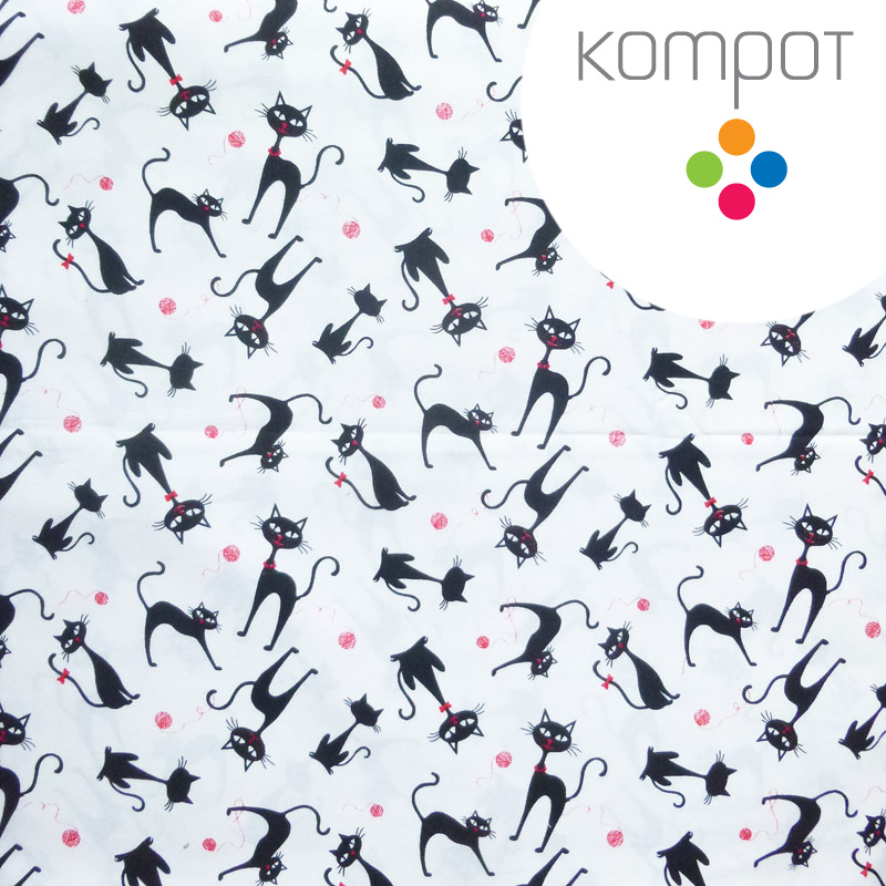 Taška 188 :: Kočičí bílá - zapínání na ZIP