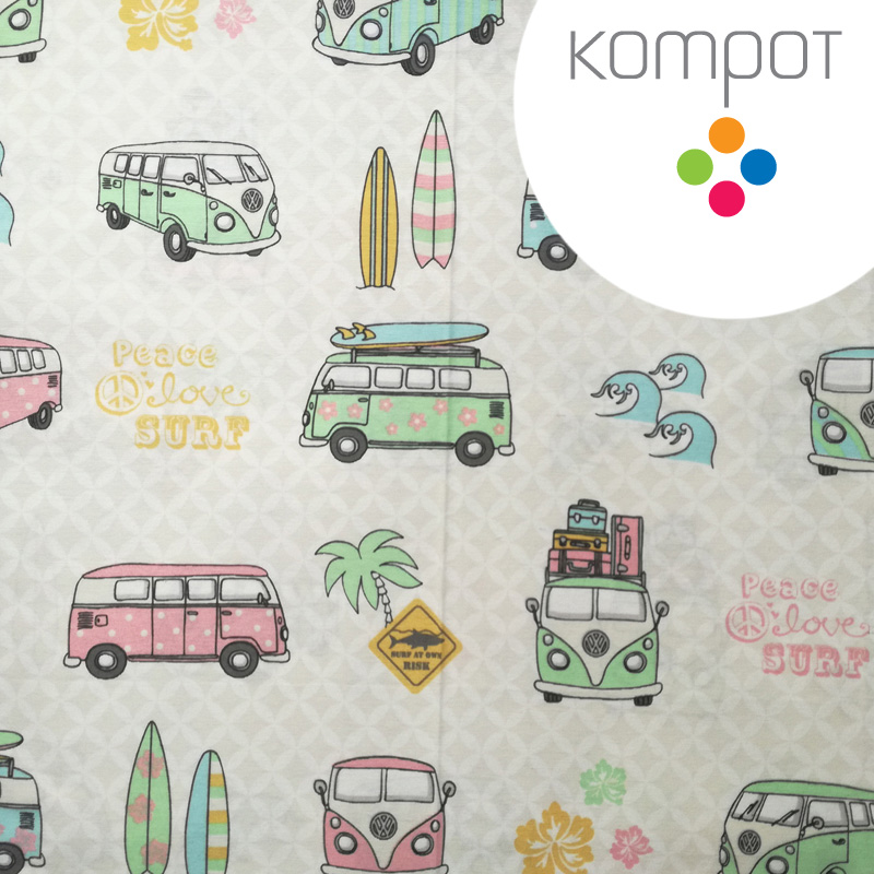 Taška 076 :: Minibusíci pasteloví - zapínání na ZIP