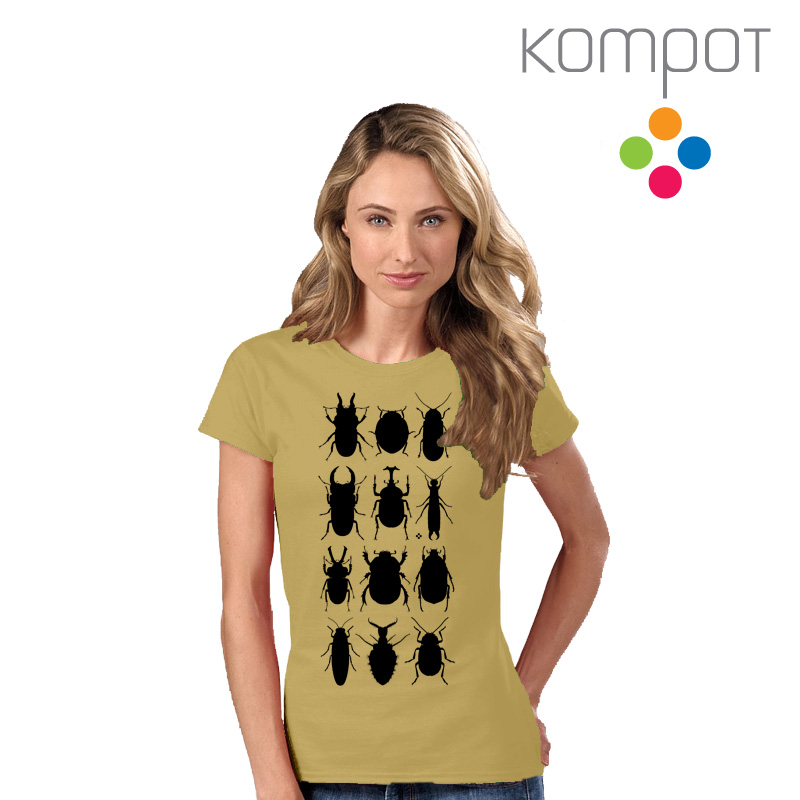 Dámské tričko :: BROUCI, béžové