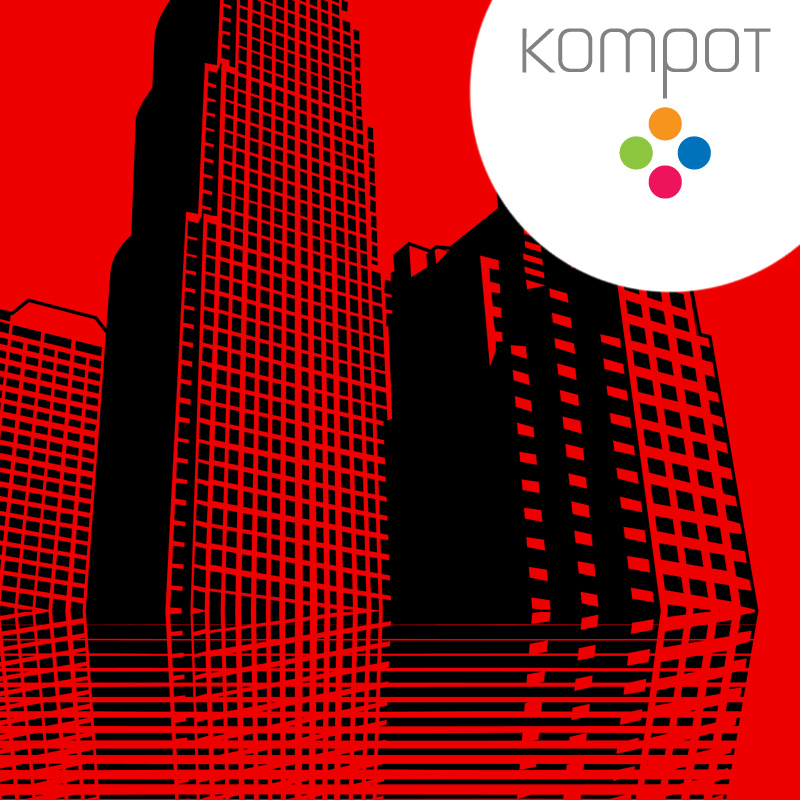 Mikina MĚSTO, dámská :: červená - VÝPRODEJ