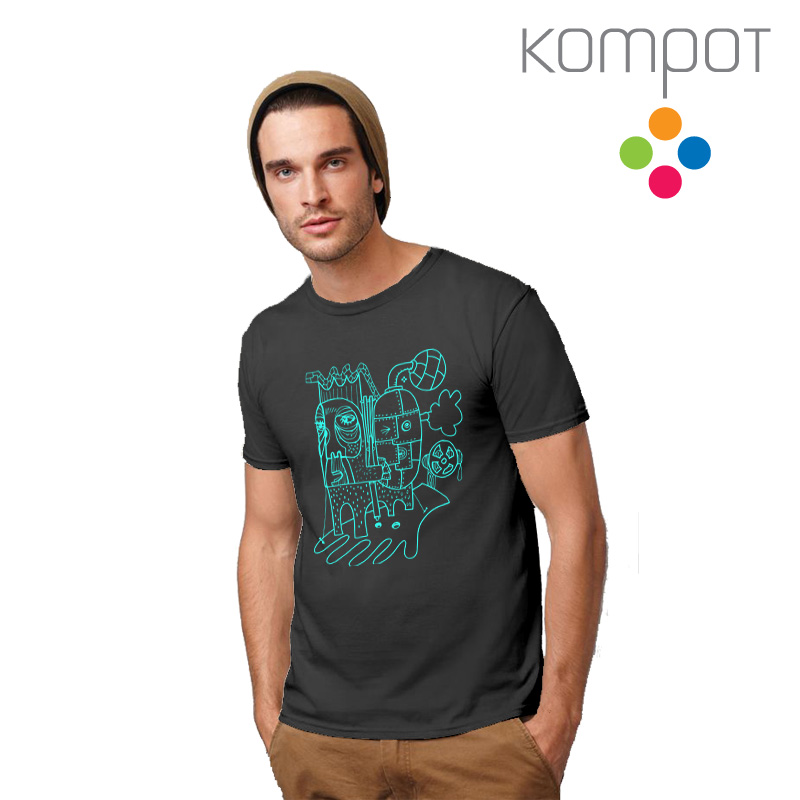 Pánské tričko :: PLECHÁČCI, šedé