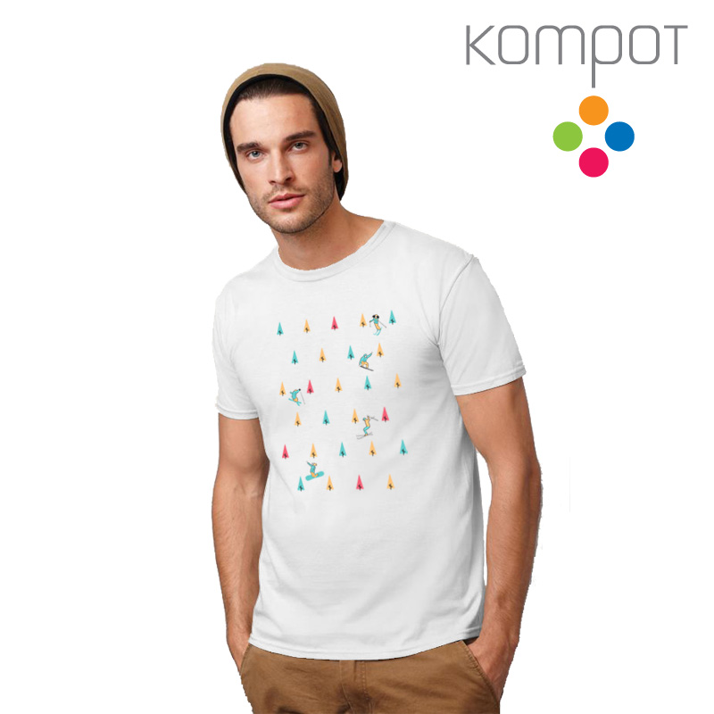 Pánské tričko :: FREERIDE, bílé