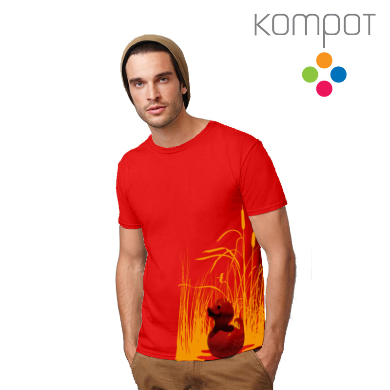 Pánské tričko :: KAČENKA, červené