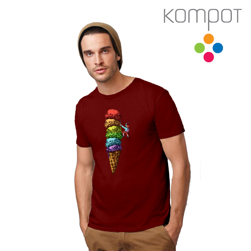Pánské tričko :: ZMRZLINA, vínové