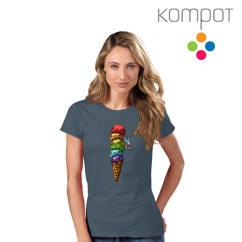 Dámské tričko :: ZMRZLINA, ocelové