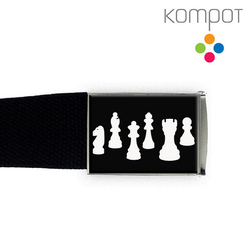 Pásek 010 :: ŠACHY, černé