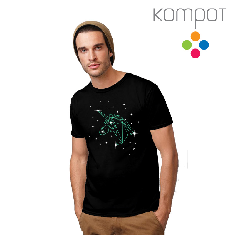 Pánské tričko :: UNICORN, černé