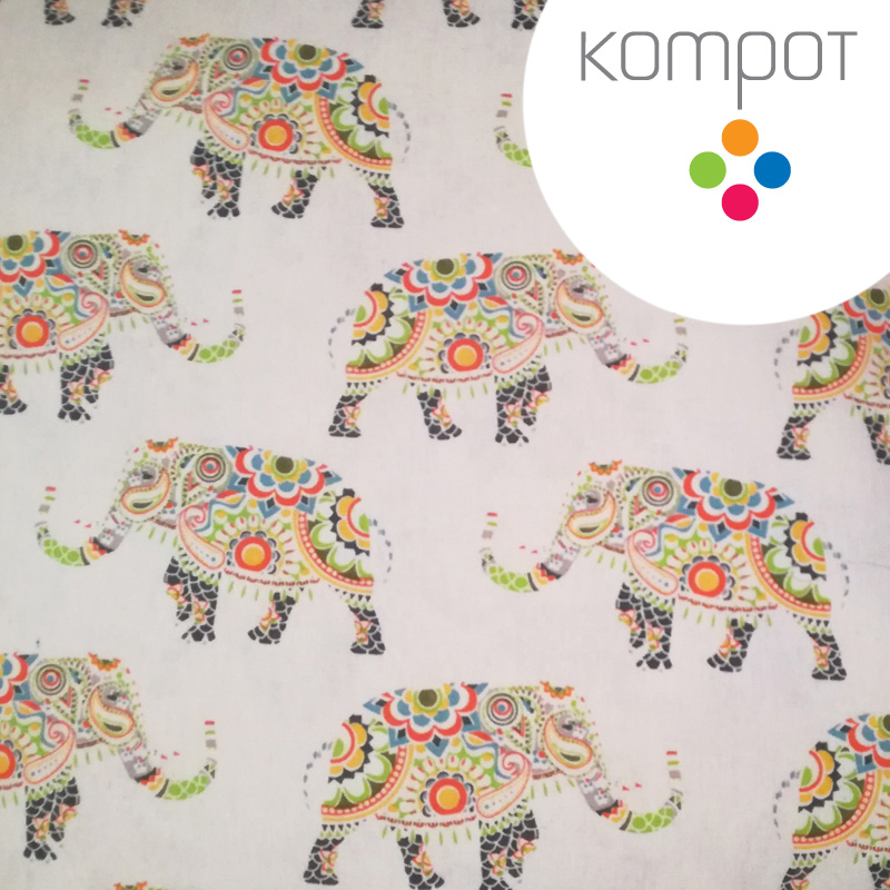 Taška 007 :: Orientální sloni - zapínání na ZIP