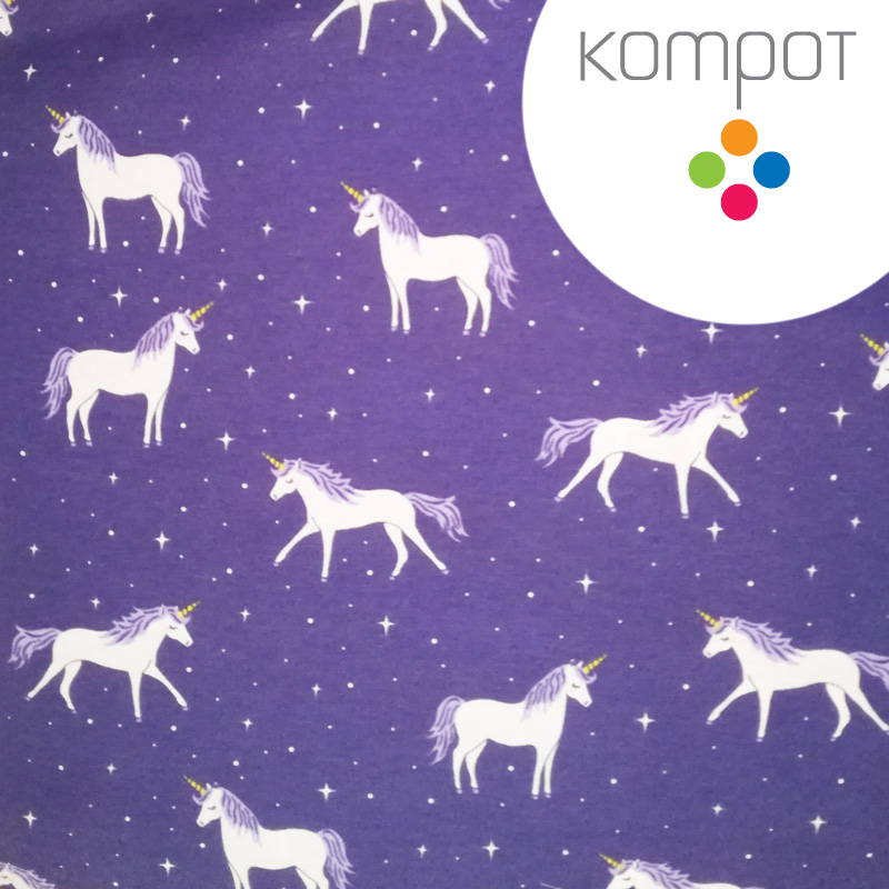 Taška 191 :: Modří jednorožci - zapínání na ZIP