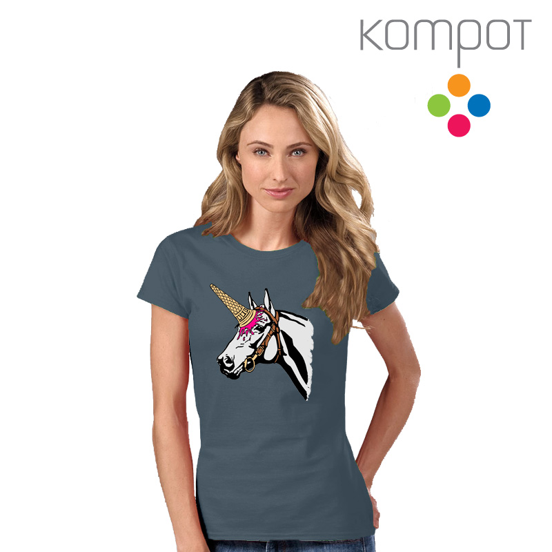 Dámské tričko :: ZMRZKOROŽEC, ocelové