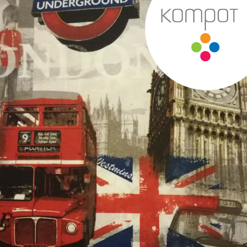 Taška 072 :: Londýn velký - zapínání na ZIP