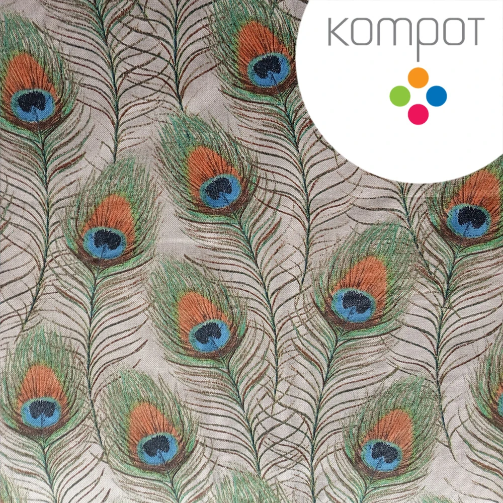 Taška 058 :: Paví pera - zapínání na ZIP