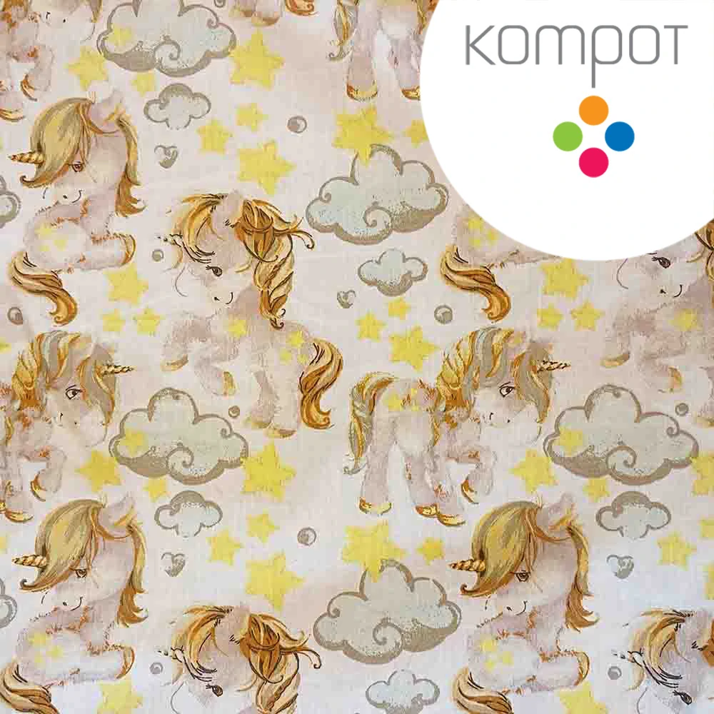 Taška S53 :: Jednorožci, zaltí - zapínání na ZIP