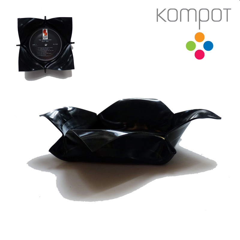 Malá vinylová miska :: černý střed