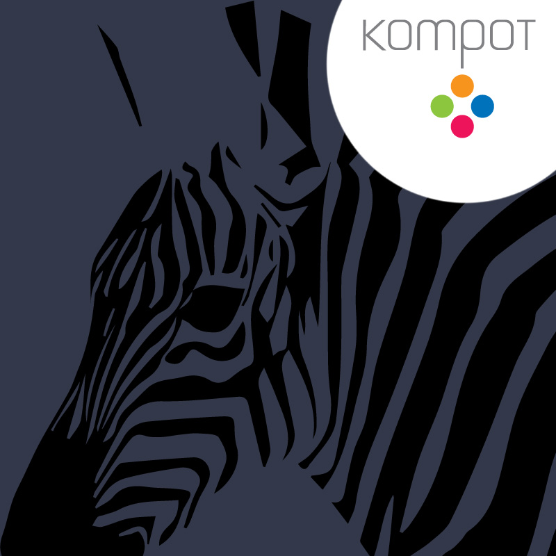 Pánské tričko :: ZEBRA, ocelová