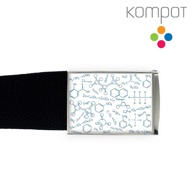 Pásek 027 :: CHEMIE, modrobílá