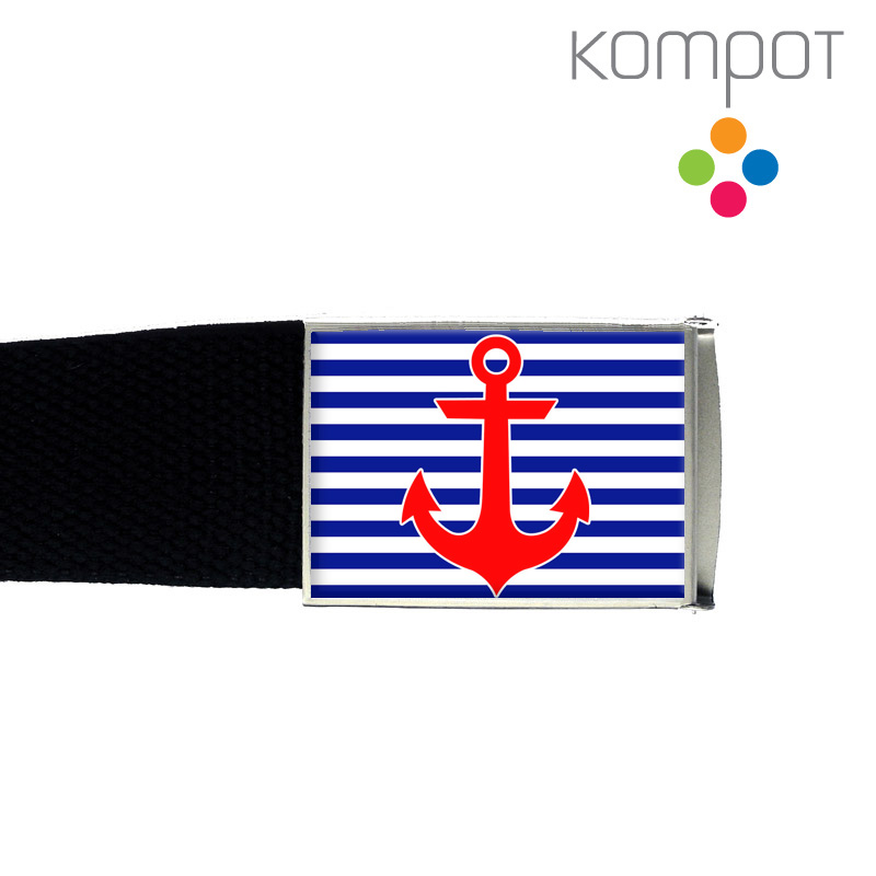 Pásek 054 :: KOTVA, červená na modré