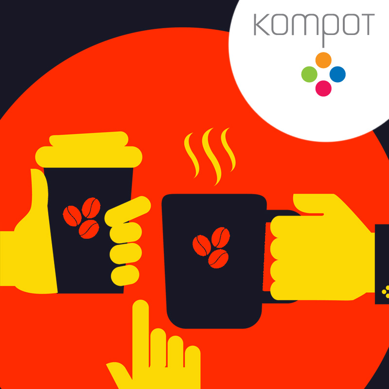 Pánské tričko :: KAFÍČKA, modrá