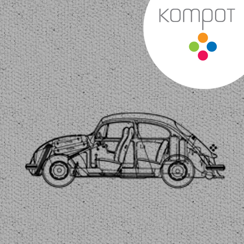 Pánské tričko :: BEETLE, světlý melír