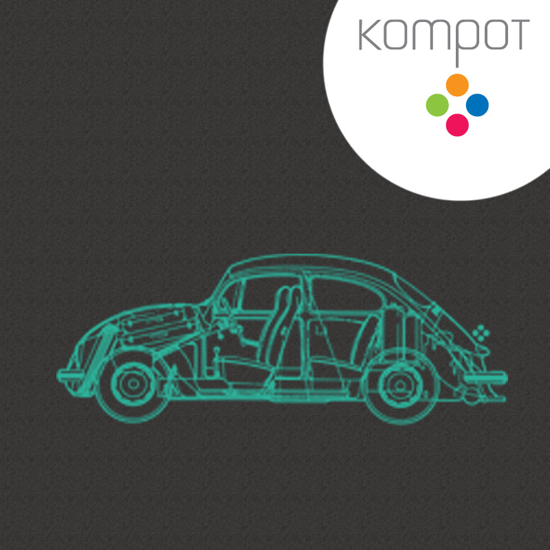 Pánské tričko :: BEETLE, tamvý melír