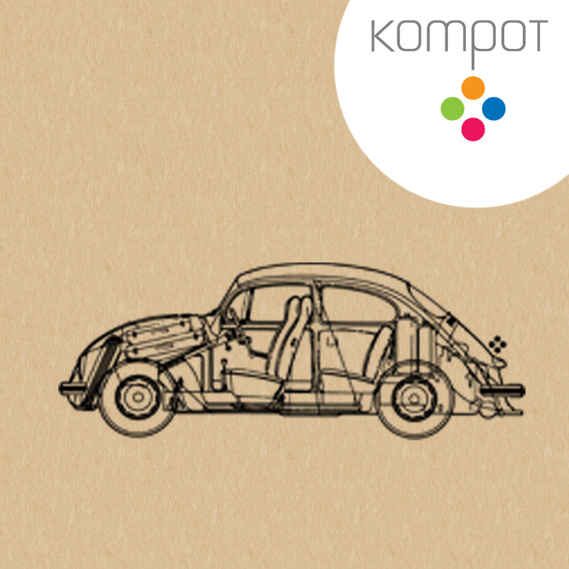 Dámské tričko :: BEETLE, béžové