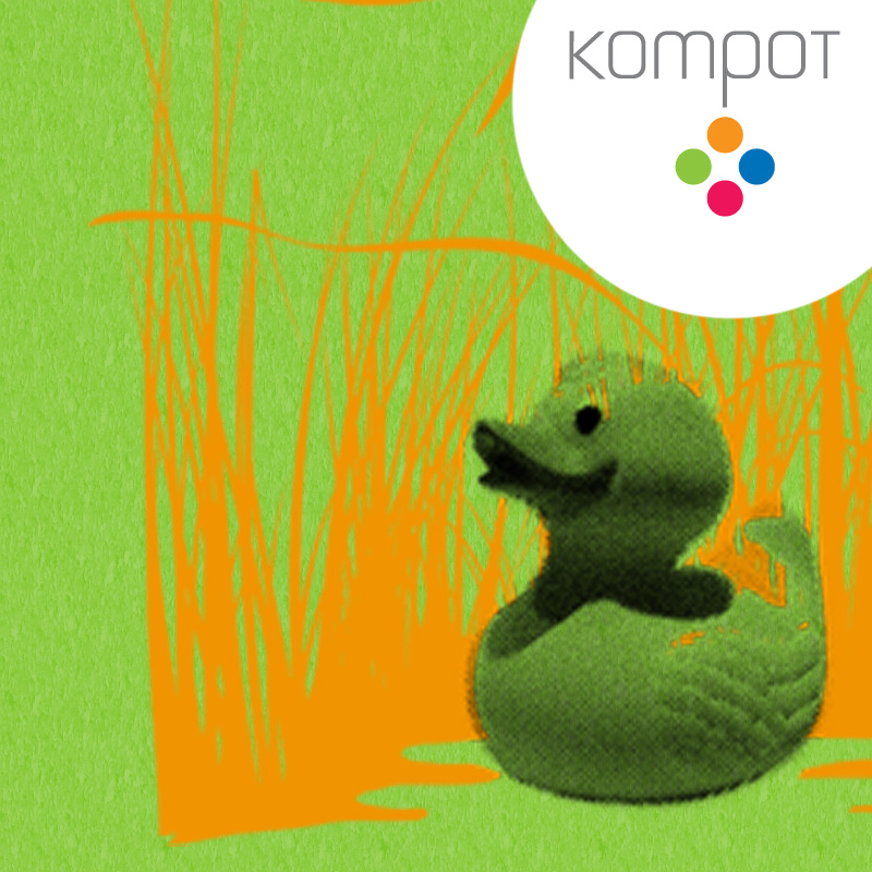 Pánské tričko :: KAČENKA, zelené - DOPRODEJ