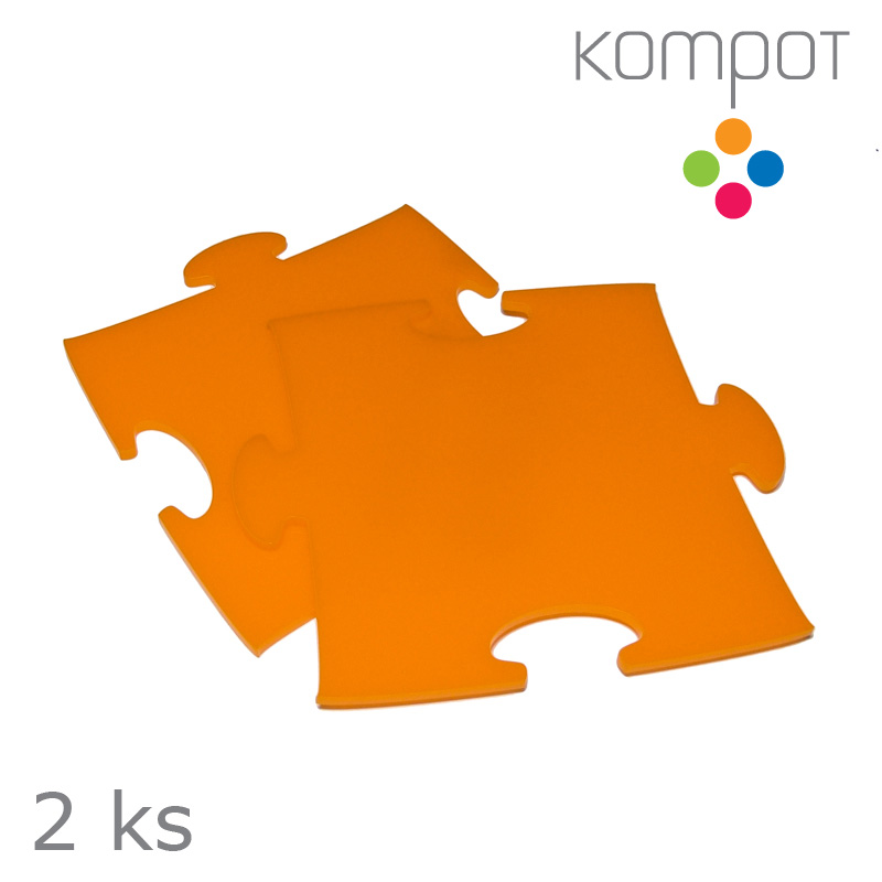 Podtácky PUZZLE :: oranžové - 2 ks