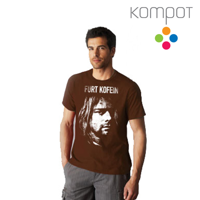 Pánské tričko :: Furt Kofein, hnědé